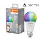 Preview: LEDVANCE SMART+ MATTER Classic A100 LED-Lampe 14W Multicolor E27 2700-6500K